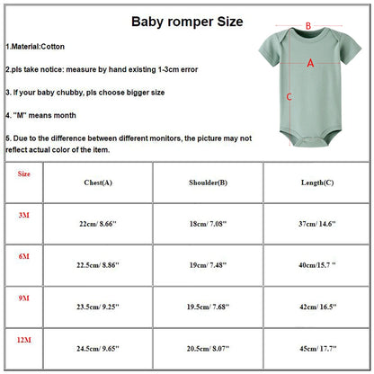 Love Mama/papa Spring and Summer Cotton Short Sleeve Bag Baby Body Clothes Climbing Clothes Baby Clothes Triangle Ha Clothes