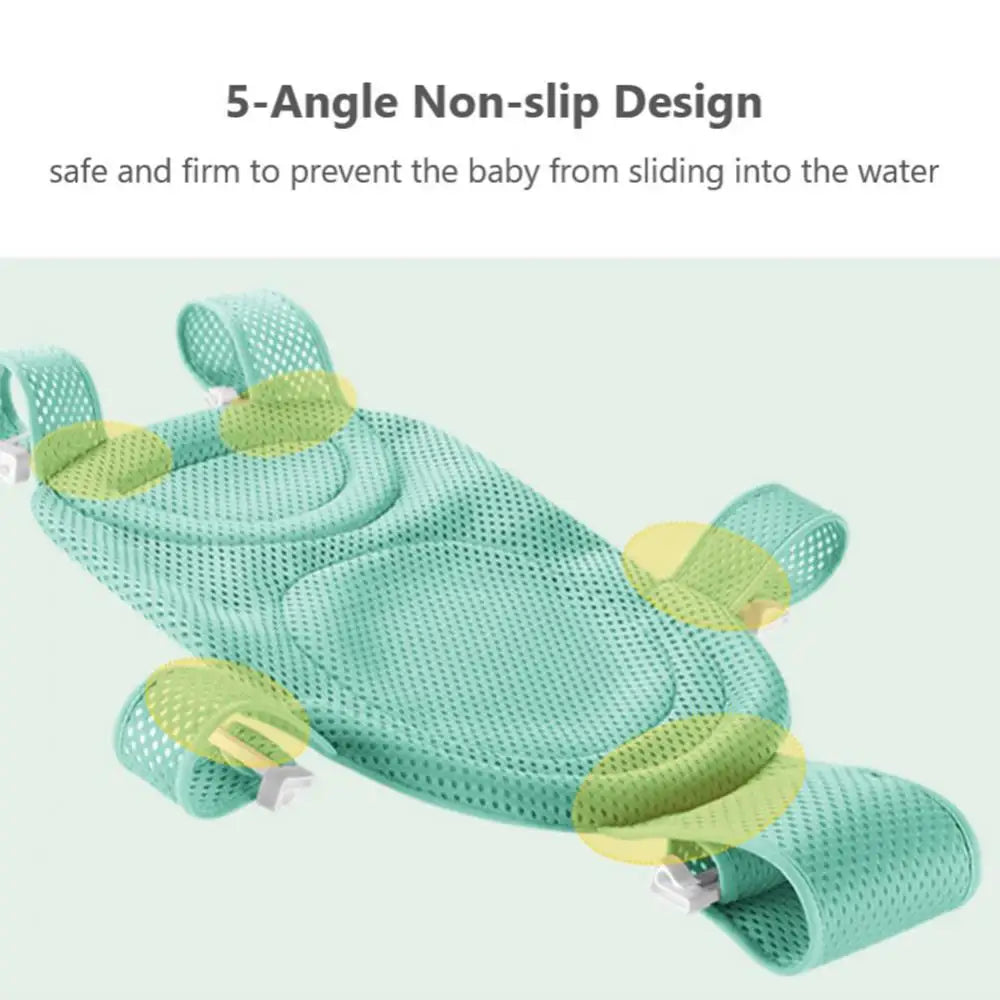 Baby Bath Seat Support Mat Breathable Bathtub Pillow Seat Cushion Anti-slip Baby Bath Net Mat Soft Body Cushion Newborn Items