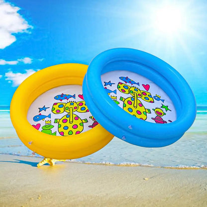 Cute Cartoon Inflatable Pool Thicken Blow Up PVC Round Swimming Pools for Kids Baby Toddler