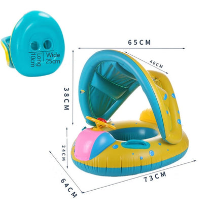 Baby Inflatable Swimming Rings Seat For Kids Children Floating Sunshade Swim Circle Pool Bathtub Beach Summer Water Toys