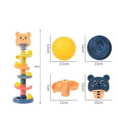 Montessori Toys Baby 0 12 24 36 Months Track Rolling Ball Push Pop Sliding Ball Early Education Toys Games Children Sensory Toy